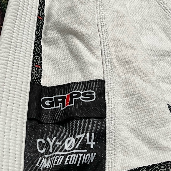 GRIPS Brazilian Jiu Jitsu Alliance LIMITED EDITION CY-074 Men's A4 Top Only BJJ - Picture 8 of 11